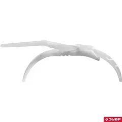 ЗУБР КОБРА, 2.5 x 155 мм, нейлон РА66, 50 шт, белые, кабельные стяжки с плоским замком, Профессионал (30930-25-155)