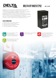 Аккумуляторная батарея DELTA BATTERY DT 6023 (75)