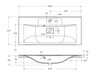 BelBagno BB1000/445-LV-ART-PR-NERO Раковина из искусственного камня, чёрная,1000x455x150