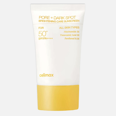 Celimax Pore+dark spot brightening care SPF50+PA++++ Крем солнцезащитный выравнивающий -, 50мл