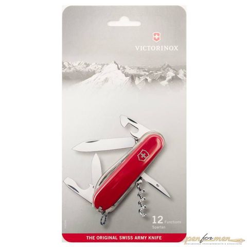 Нож перочинный Victorinox Spartan 91мм 12 функций красный блистер (1.3603.B1)