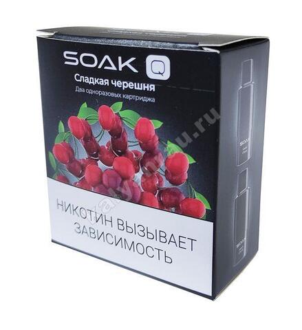 Картриджи SOAK Q 1500 затяжек - Сладкая черешня (Sweet Cherry)