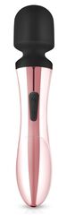 Черно-розовый вибромассажер Nouveau Curve Massager - 21 см. - 