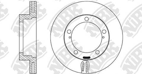 Диск тормозной NiBK RN22002 (2шт/упак.)