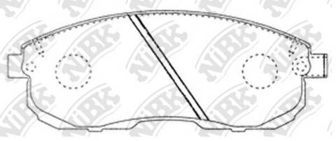 Колодки NiBK PN2201