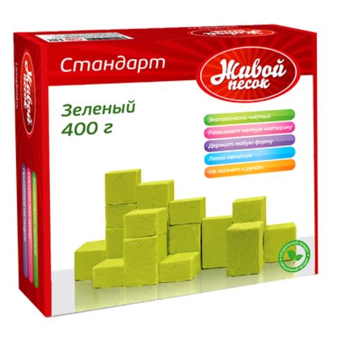 Набор для творчества"Живой песок. Стандарт", 400г, цвет зеленый
