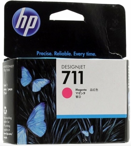 Оригинальный картридж струйный HP CZ131A 711 пурпурный