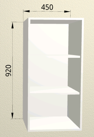 Кухня Мария шкаф верхний высокий 450