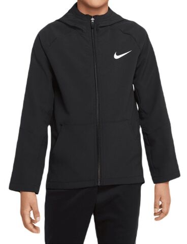 Детская теннисная толстовка Nike Dri-Fit Woven Training Jacket - black/black/black/white