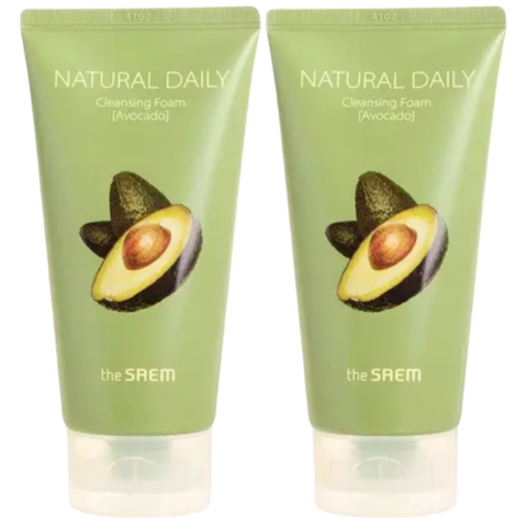 The Saem Natural Daily Cleansing Foam Avocado Set 2 Набор пенок с маслом авокадо