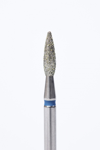 Фреза Bloom алмазная Пламя 2.3*8 мм синяя