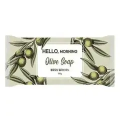 Мыло туалетное с маслом оливы HELLO MORNING Olive Soap 127 гр