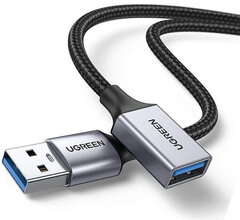 Кабель UGREEN US115 (10495) USB 3.0 Extension Cable Aluminum Case 1м черный
