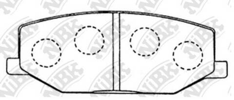 Колодки NiBK PN9118