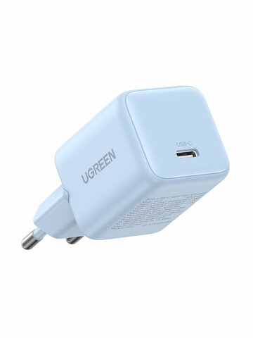 Зарядное устройство  UGREEN X513 (65010) 30W USB-C GaN Fast Charger EU, синий