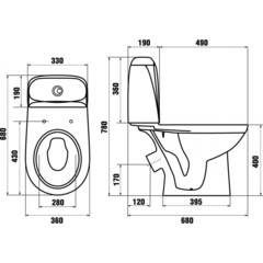 УНИТАЗ-КОМПАКТ JIKA VEGA