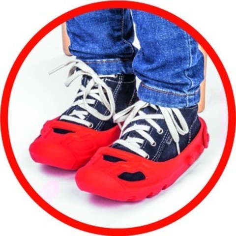 Защита обуви для катания на беговеле и машинах-каталках, красная