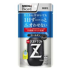 Роликовый дезодорант KAO Men's Biore Z Unscented с антибактериальным эффектом без аромата 55 мл