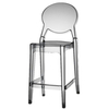 Полубарный стул Igloo прозрачный серый