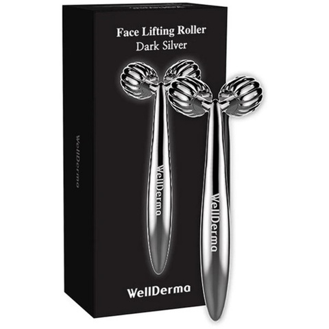 WellDerma Face Lifting Dark Silver Roller роликовый массажёр для лица