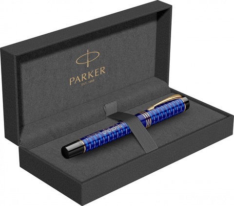 Ручка перьевая Parker Duofold 100th Anniversary LE, Blue GT, M (2123548)