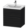 Duravit D-Neo Тумбочка подвесная, 625x634x452, 1 ящик, цвет: Black Oak DE435401616