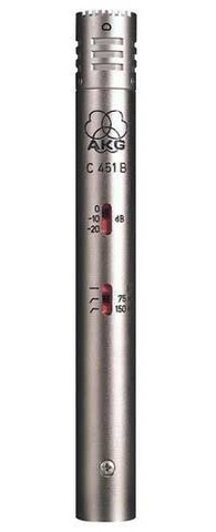 AKG C451B микрофон класса 'Premium' инструментальный конденс. кардиоидный 20-20000Гц, 9мВ/Па__1