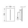 TECE 9242065 TECEfilo Urinal Лицевая панель, стекло черное