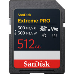 Карта памяти SanDisk 512GB Extreme PRO UHS-II SDXC 300/ 300MB/s