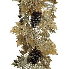 Гирлянда Кленовые листья 180см Goodwill Maple Leaf Pinecone золотая