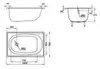 BLB Europa mini B15E22001 Стальная ванна 105x70 см, с ножками APMROBZF