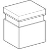Табурет Geberit Renova Comfort: B=45.4см, H=43.5−49.5см, T=38.4см, Белый / Матовый