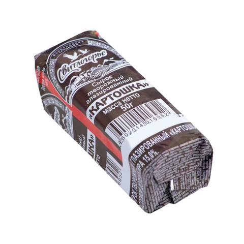 Сырок творожный Свитлогорье картошка 15% 50г, шт