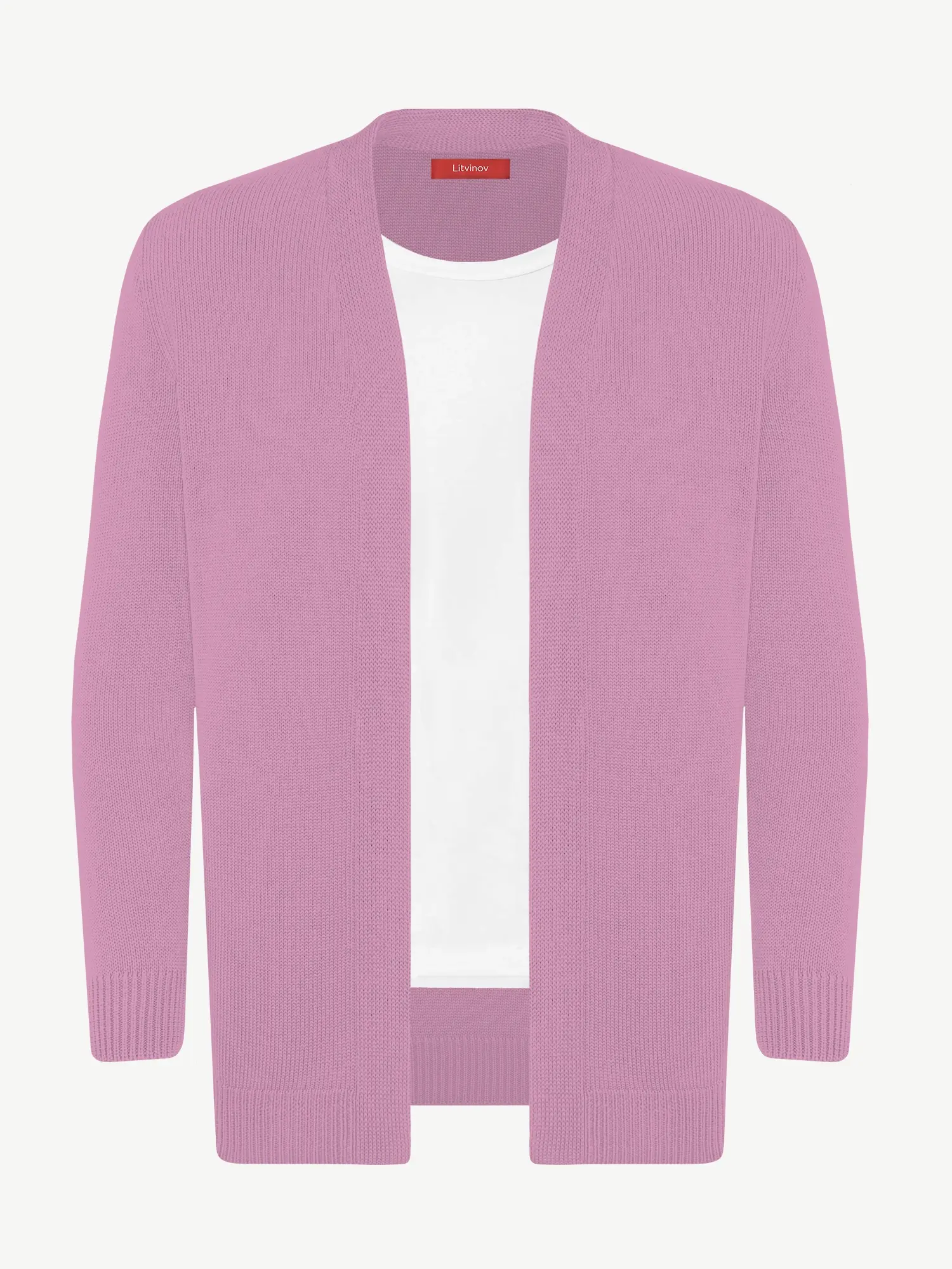 Кардиган с планкой из шелка