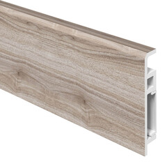 Напольный плинтус ПВХ Foresta Concept Орех Пекан сливочный стронг FC 029 2000х70х13 мм