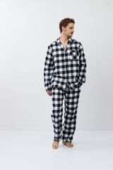 Пижама мужская со штанами ARUELLE ADRIAN | Черный + белый