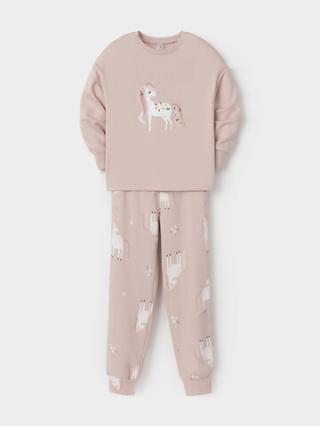 пижама  для девочки  К 1567/дымчатая роза,весна и единорог