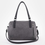 Сумка Саломея 1105 македония серый + черный