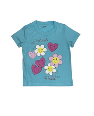 004_БК24 Футболка кор.рукав д/д, бирюзовый