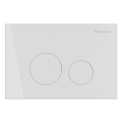 Aqueduto CIR0110 AQD CIRCULO Панель смыва, белый глянцевый