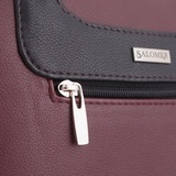 Сумка Саломея 269 наппа бордо + черный