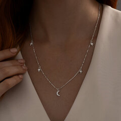 94070668 Колье из серебра с подвесками 