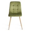 Стул Чили / CHILLY (mod. JSC-220) металл натуральный/велюр зеленый