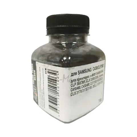 Тонер черный Samsung SAMSUNG C430/480, CLP360/325 black 70 г/фл. Silver ATM