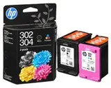 Набор картриджей HP 302/304 Multipack inkjet черный+цветной original B82L1AE