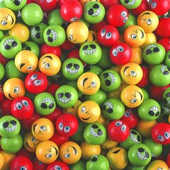 Жевательная резинка "Весёлая семейка" с начинкой 25 мм 900 штук