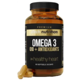 Омега-3 с коэнзимом Q10, Omega-3 Q10+Antioxidants, aTech Nutrition Premium, 60 желатиновых капсул 1