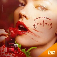 Гель съедобный для интимного массажа Intt Strawberry Massage Gel 30 мл, клубника