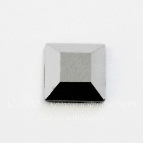 2400 Стразы Сваровски горячей фиксации квадратные Crystal Light Chrome (6 мм)