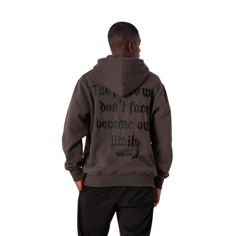 Quote Zip Sweatshirt Grey